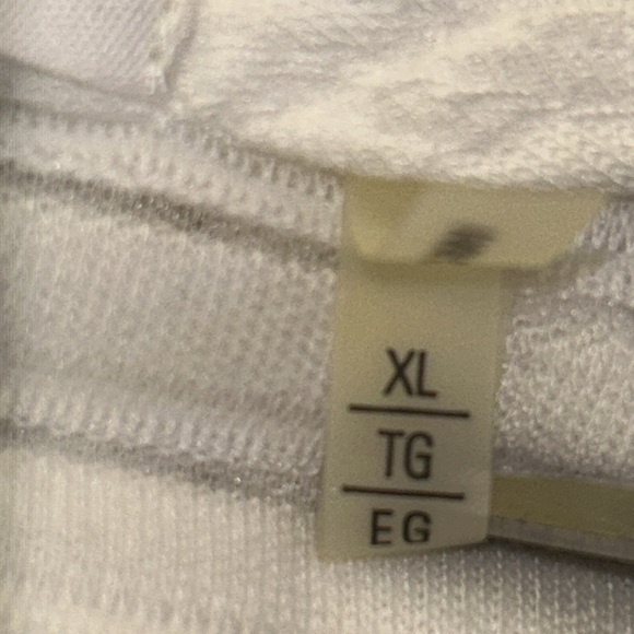 T Tahari White Twist Dress Midi sleeveless Cowlneck  sheer striped size XL - Picture 4 of 17